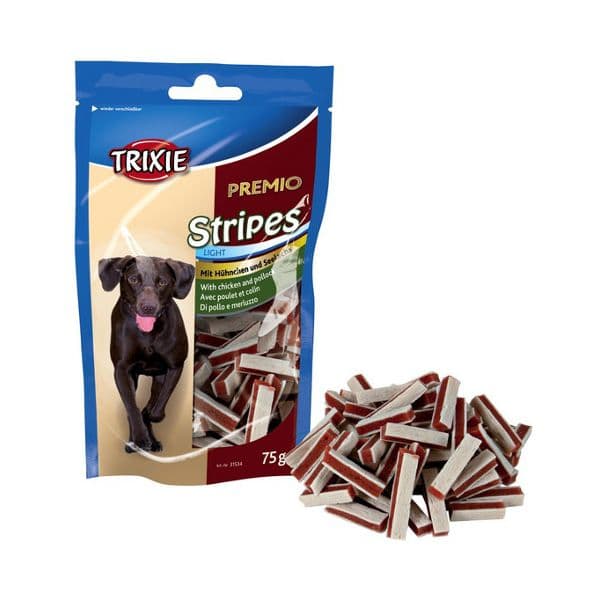 Trixie Snack Dog Premio Stripes Tiras Meat 75g