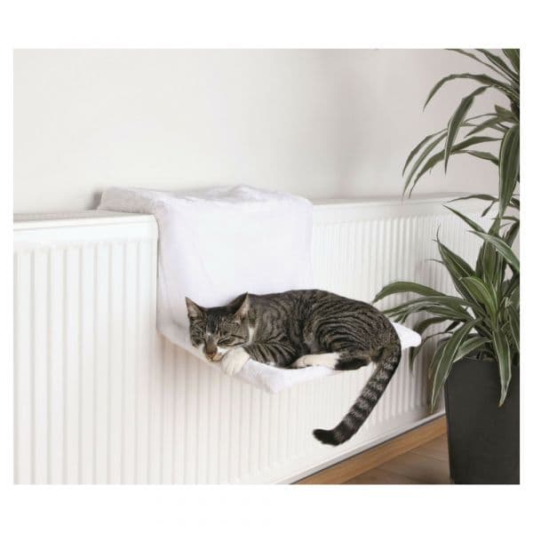 Trixie Cama Gato Luxo com Aplicação para Radiadores Branco