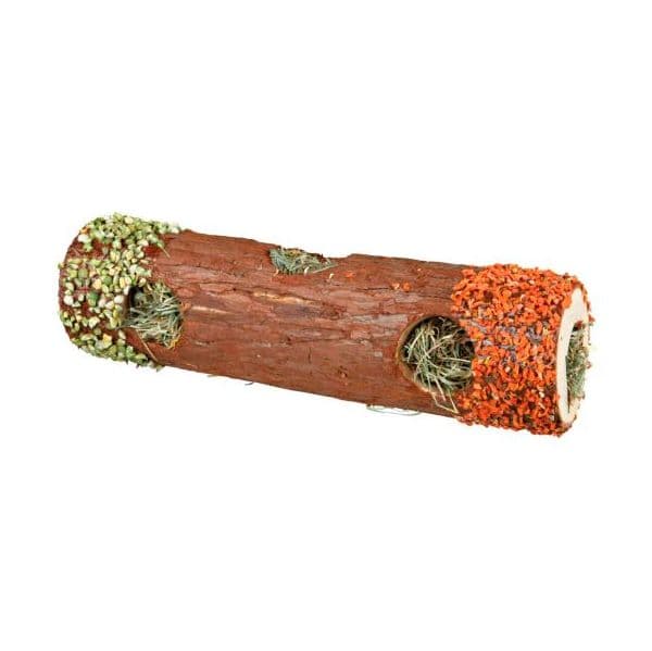 Trixie Tunel Madeira Natural com Feno e Flor Hibiscus