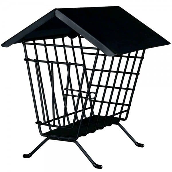Orniex Porta Feno em Metal 20x23x20 cm (preto)