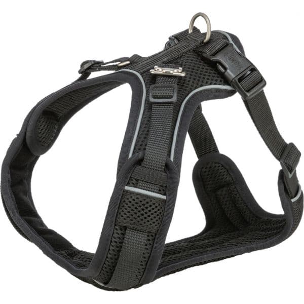 Trixie Peitoral Arnês Premium FlexMesh Preto 63-92 Cm
