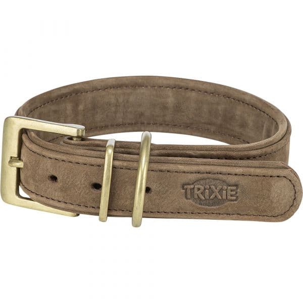 Trixie Coleira Pure Em Pele (Xs) 25-31Cm / 25Mm (Castanho) - TX1884026