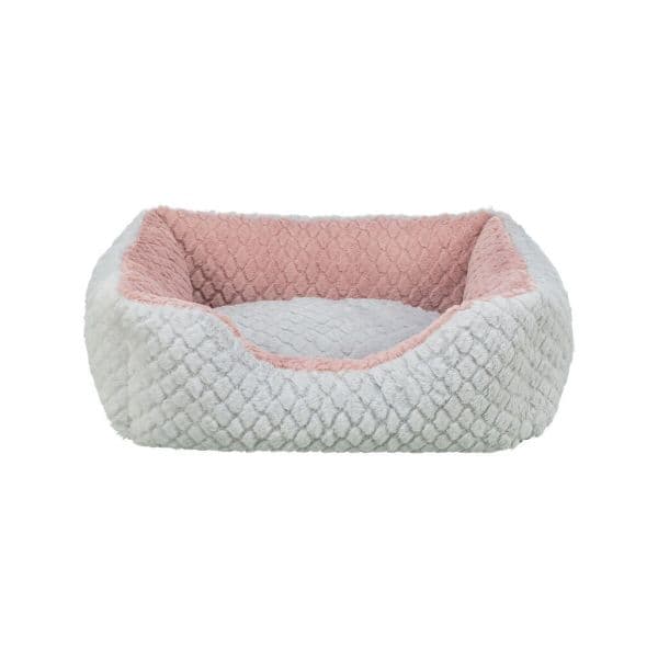 Trixie Cama de Peluche Kaline Mio Cinzento/Rosa-escuro 65 x 50 cm