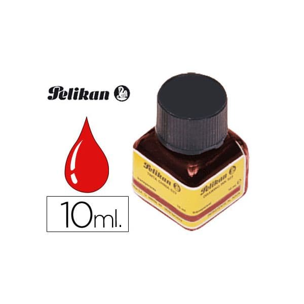 Pelikan Tinta da China 10ml Vermelho - 201525