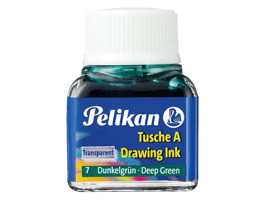 Pelikan Tinta da China 10ml Nº 7 Verde Escuro - 90205