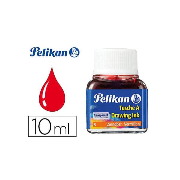 Pelikan Tinta da China 10ml Vermelha - 10713