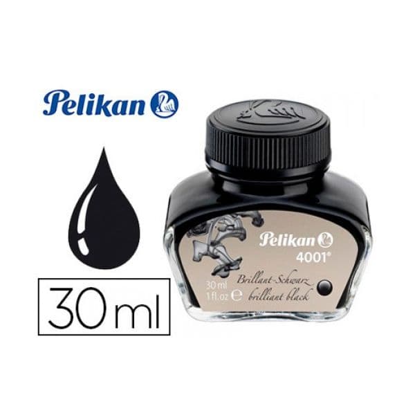Pelikan Tinta 4001 30ml Preto Brilhante