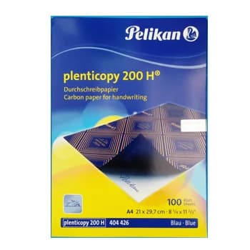 Pelikan Papel Quimico Azul P/escrita a Mao (21x29,7) Cx. 100