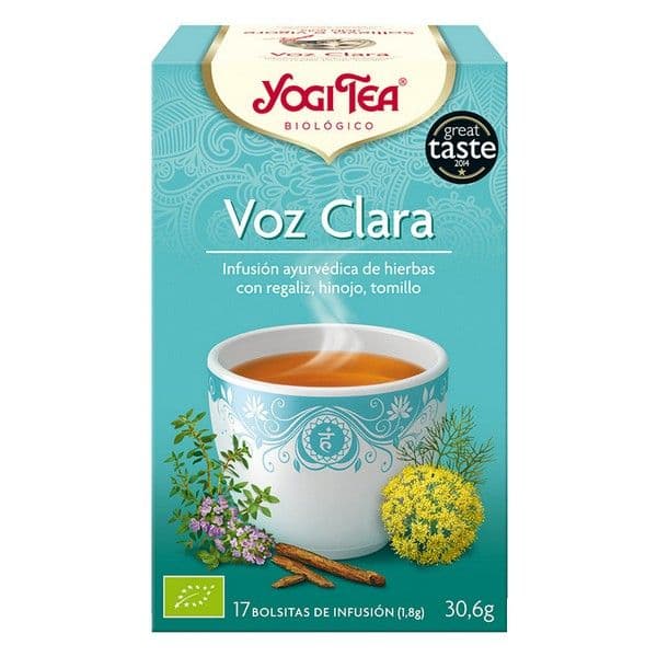 Yogi Tea Infusão Bio Voz Clara 17 Saquetas