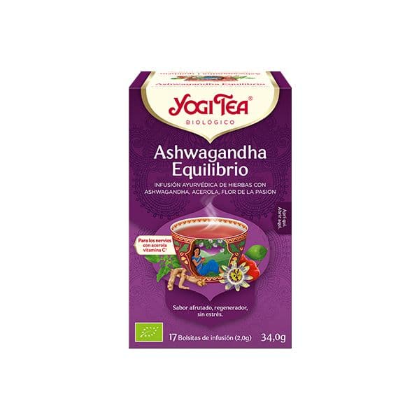 Yogi Tea Bio Chá Ashwagandha Equilíbrio 17 saquetas