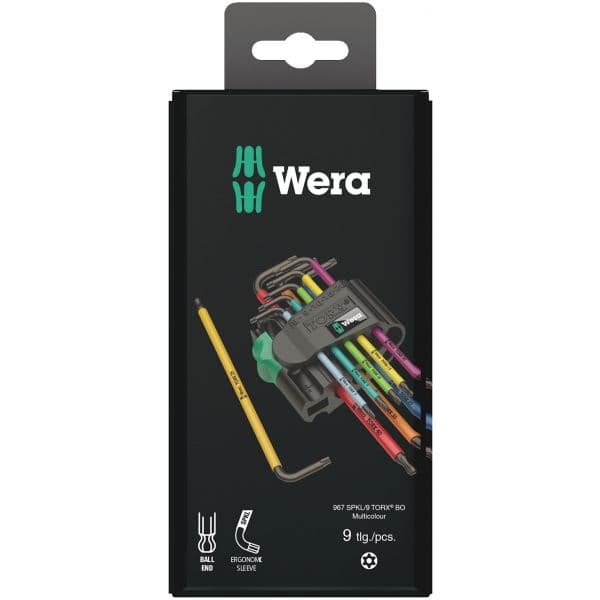 Wera Conjunto de Chaves L Blacklaser 967/9 TX BO