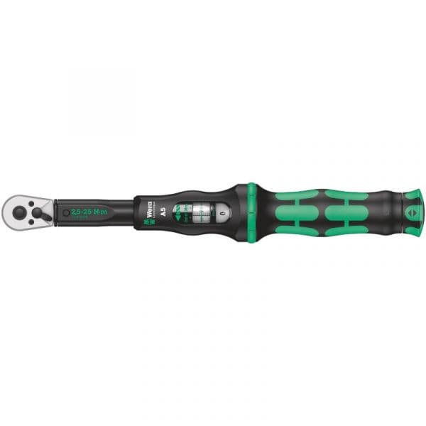 Wera Chave de Torque Click-Torque A5 2.5-25Nm Verde Com Trinquete Reversível