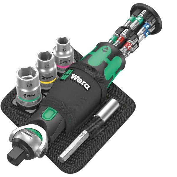 Wera 8009 Zyklop Pocket Set 2 Screwdriver With Bits Prateado