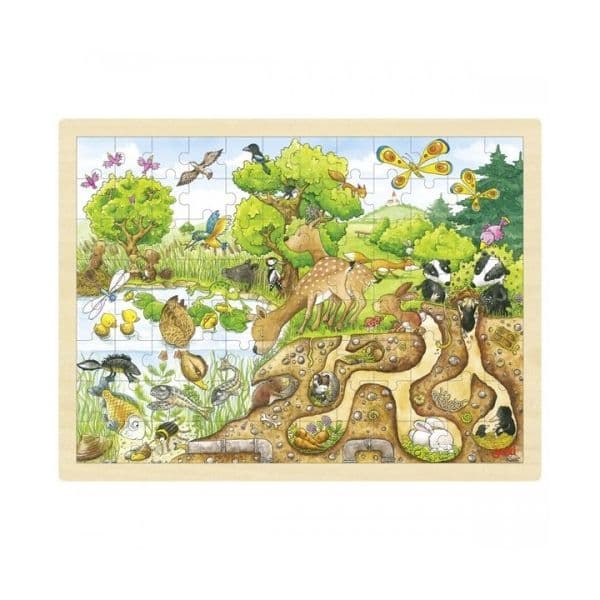 Goki Puzzle de Madeira Descobrindo a Natureza - 57582