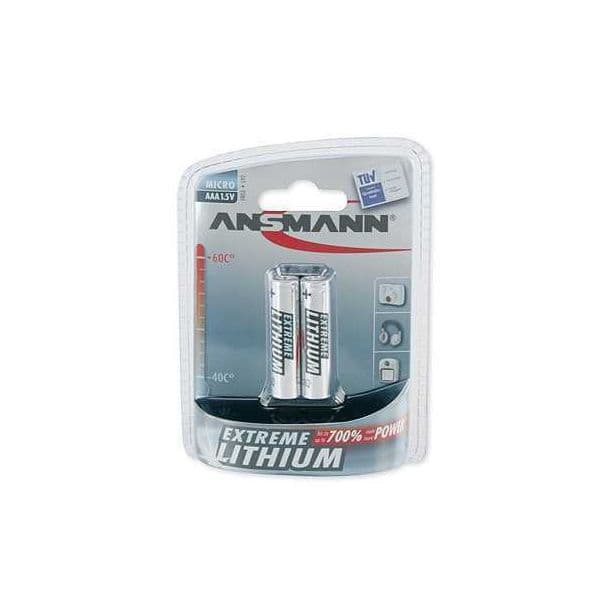 Ansmann Pilha de Lítio Micro AAA Extreme 2 Un.