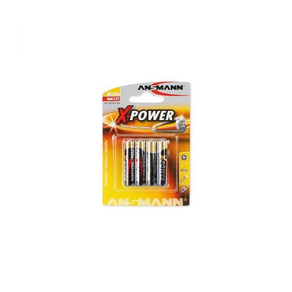 Ansmann Pilhas 1x4 Alkaline Micro AAA X-Power - 5015653