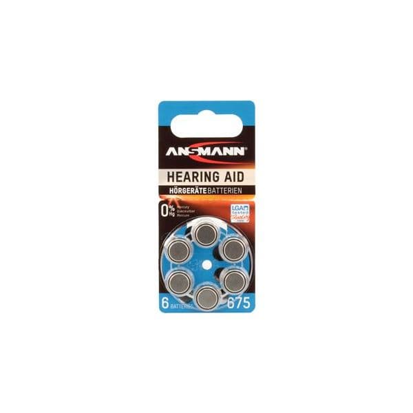 Ansmann Pilhas 1x6 Zinc-Air 675 (PR 44) - 5013253