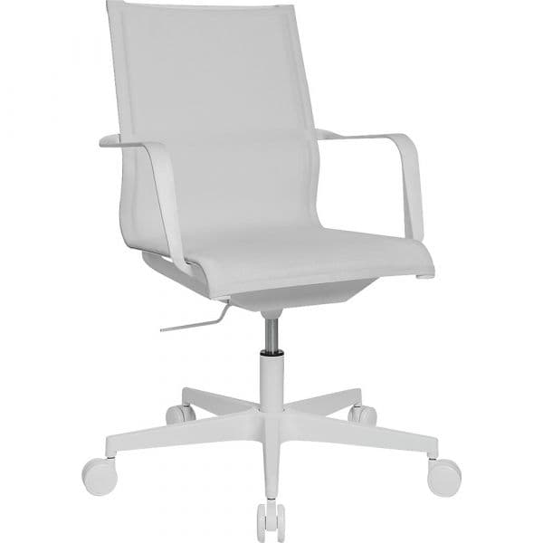 Topstar Cadeira Giratória Life 40 c/ Apoio de Braços e Articulação Sitness Branco