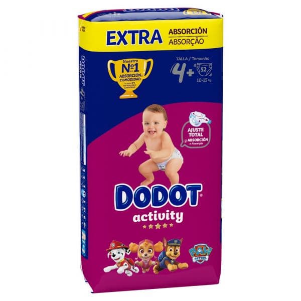 Dodot Fraldas Activity Extra T4+ (10-15Kg) x52
