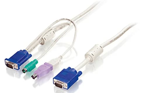 Level One KVM cable PS/2 + USB 5,00m - ACC-2103