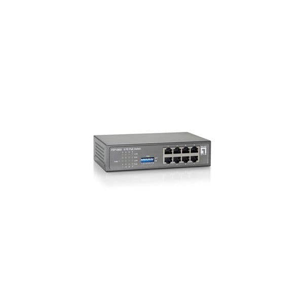 Level One Switch 8xPORT 10/100 Poe Power Bud - FEP-0800