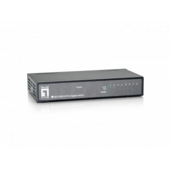 Level One Switch 8-Port Gigabit Ethernet - GEU-0822