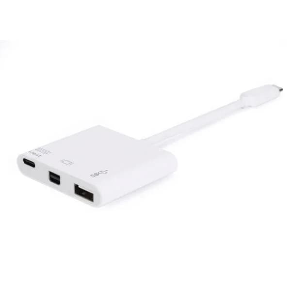 Equip Adaptador USB Type C / Mini DisPlayPort Female /USB A Female / USB Type C Female - 133463