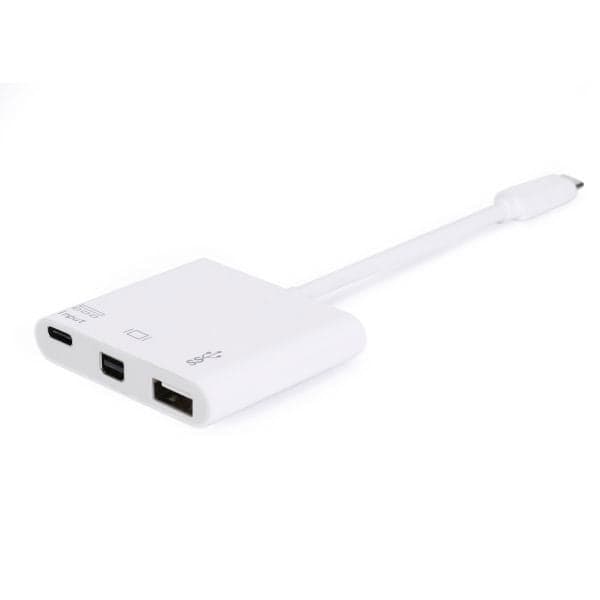 Equip Adaptador USB Type C / Mini DisPlayPort Female /USB A Female / USB Type C Female - 133463