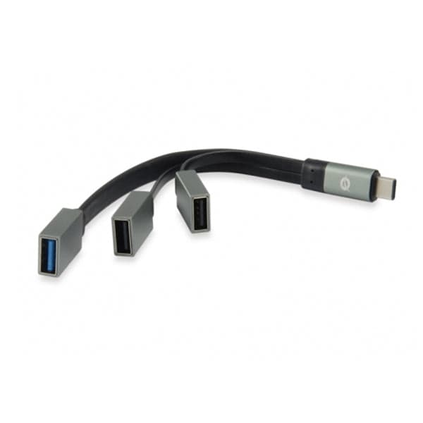 Conceptronic HUBBIES01G hub de interface USB 3.2 Gen 2 (3.1 Gen 2) Type-C 5000 Mbit/s Cinzento