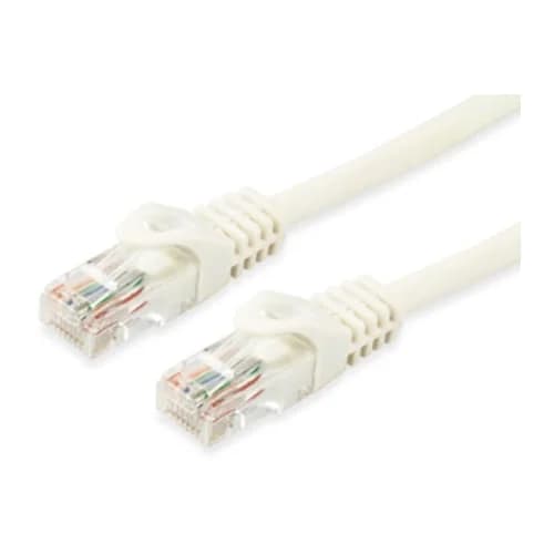 Cabo de Rede RJ45 Equip Cat.6A U/UTP Branco – 50cm