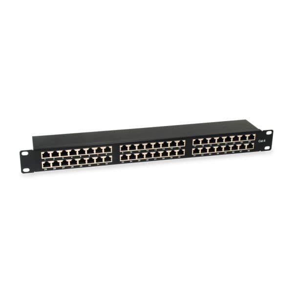 Equip Pro Patch Panel 48-Port Cat.6 Black - 326449