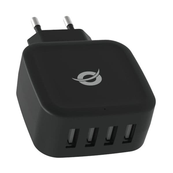 Conceptronic Carregador 4xUSB 5A Black