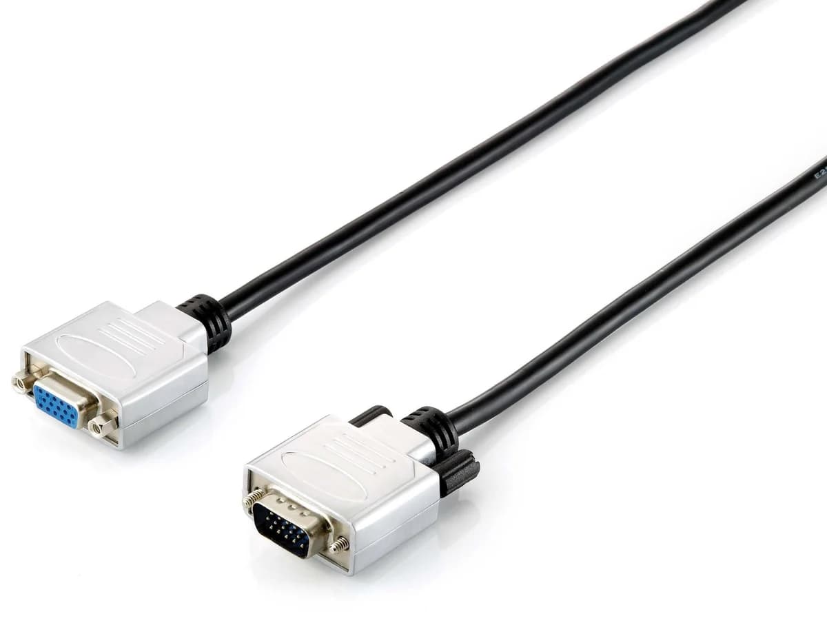 Equip Cabo VGA 3+7 M/F HD15 de 1,8m Black - 118850