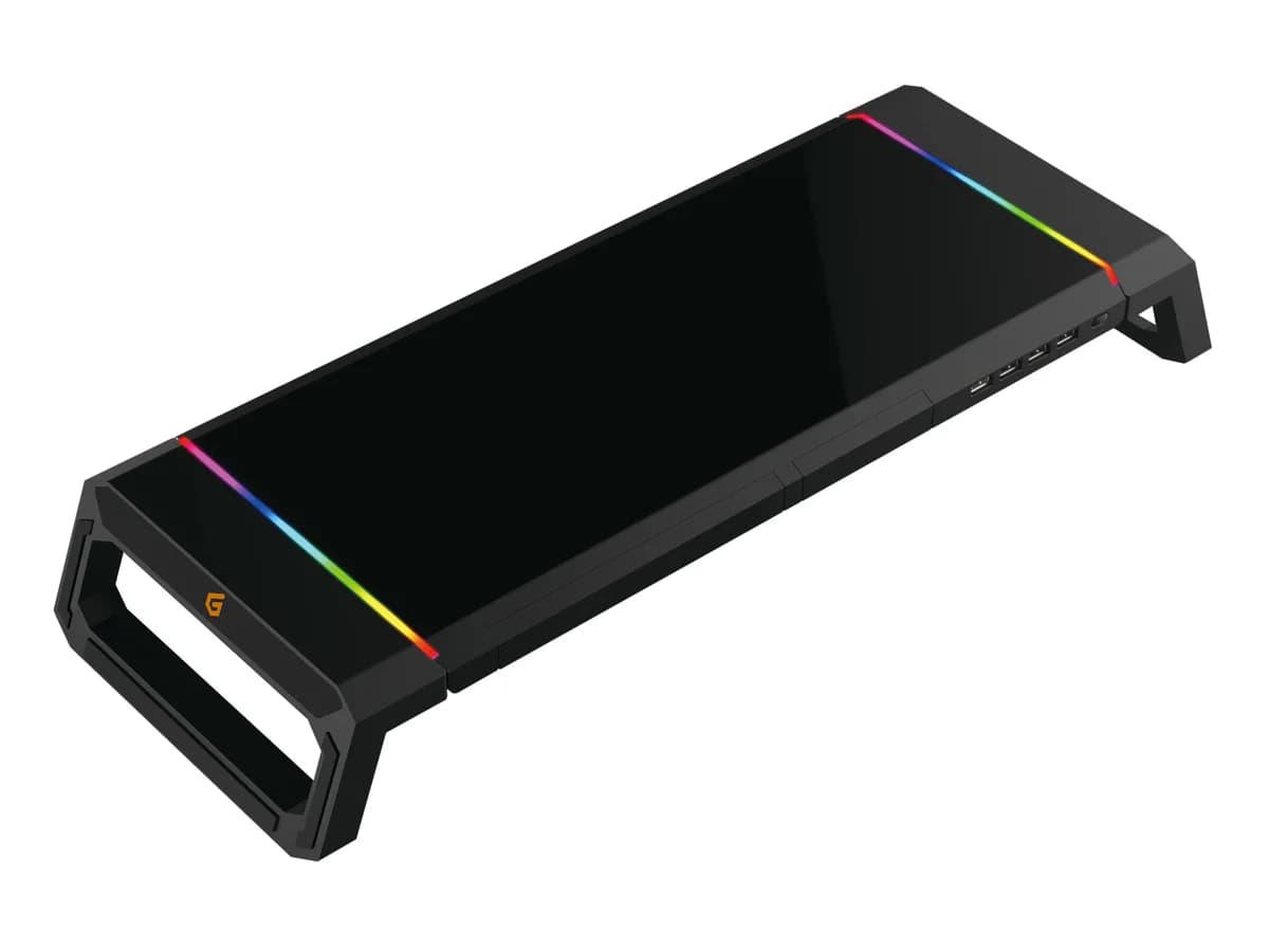 Conceptronic Suporte Monitor Gaming RGB+ Gaveta+ HUB