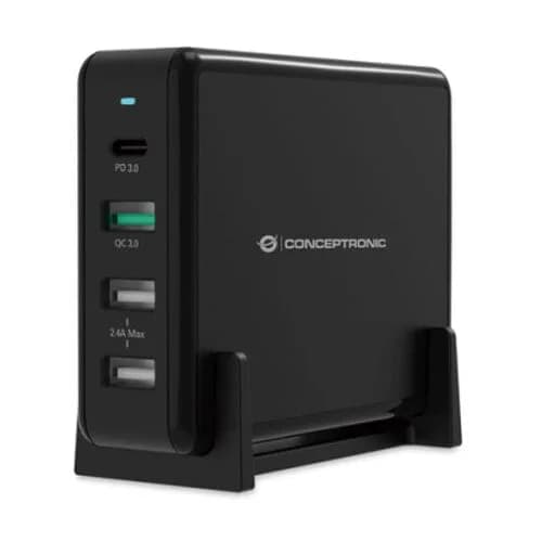 Conceptronic OZUL01B carregador de dispositivos móveis Preto Inte