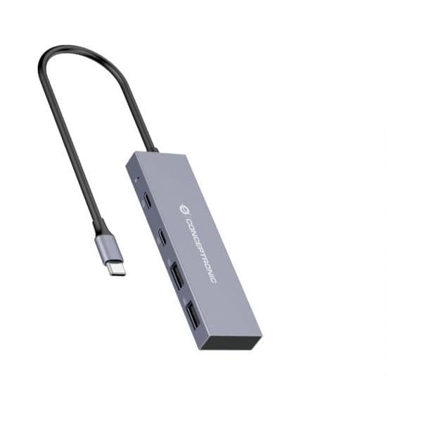 Conceptronic HUBBIES13G Hub USB-C 3.2 10Gbps 2x Portas USB-C + 2x Portas USB-A