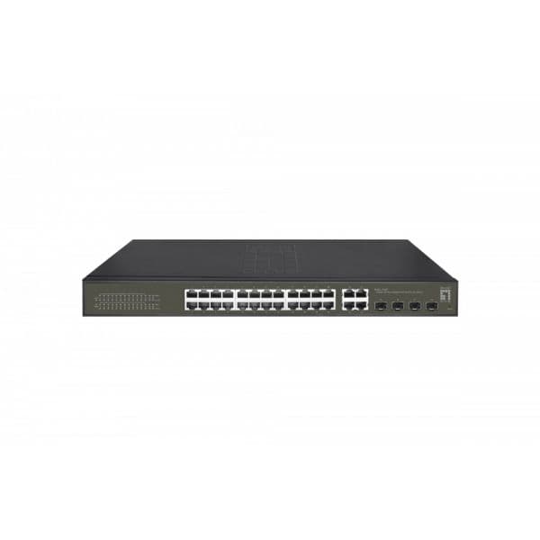 LevelOne Switch de Rede Hilbert 28 Portas Gigabit POE / 24 POE Out