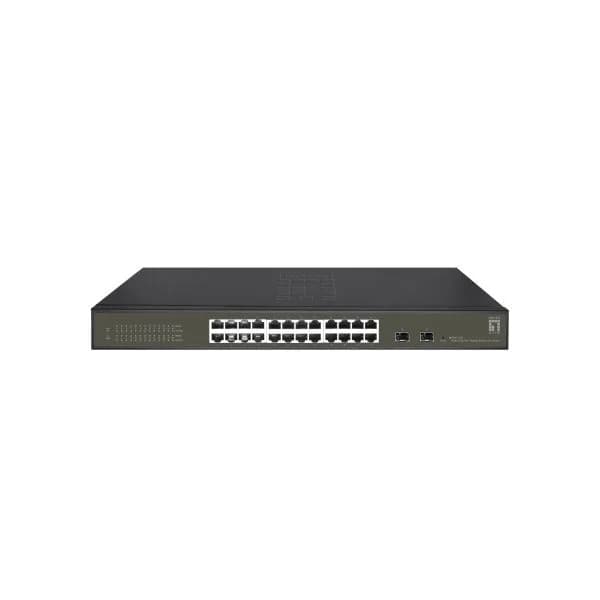 Level One Switch de Rede Gerido L2 Gigabit Eth (10/100/1000) Preto - GES-2126
