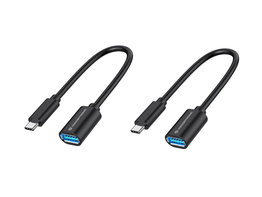 Conceptronic ABBY11B cabo USB USB 3.2 Gen 1 (3.1 Gen 1) 0,2 m USB C USB A Preto