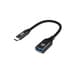 Conceptronic ABBY18B adaptador para cabos USB-C USB-A Preto