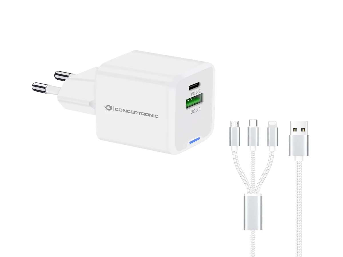 Conceptronic Carregador ALTHEA16W 33W White