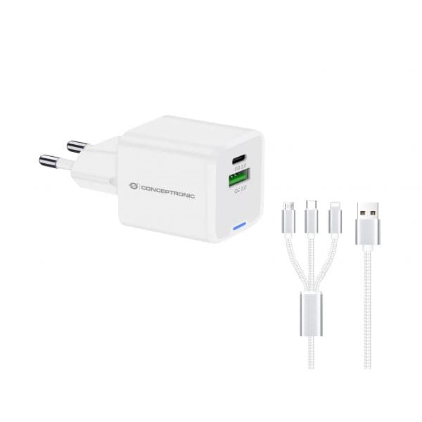 Conceptronic Carregador ALTHEA16W 33W White