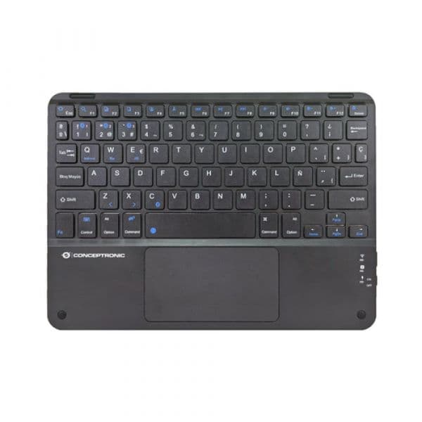 Teclado Conceptronic TOBIN01BES Rato Sem Fios QWERTY Espanhol Preto
