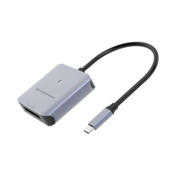 Conceptronic BIAN08G Leitor de Cartões CFexpress 2.0 USB 3.2 Gen 2 Type-C cinzento