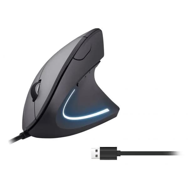Equip Rato Ergonómico Vertical Ótico Preto