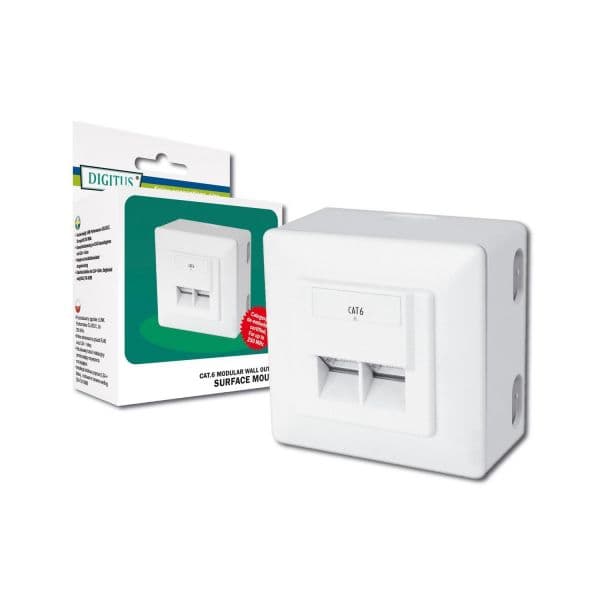 Digitus Tomada Dupla Completa Ftp CAT6 Superficie DN-9006-N