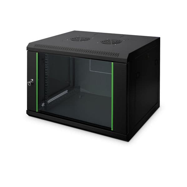 Digitus 7u Wall Mounting Cabinet 416x600x450 mm, Black (ral 9005) - DN-19 07-U-EC-SW