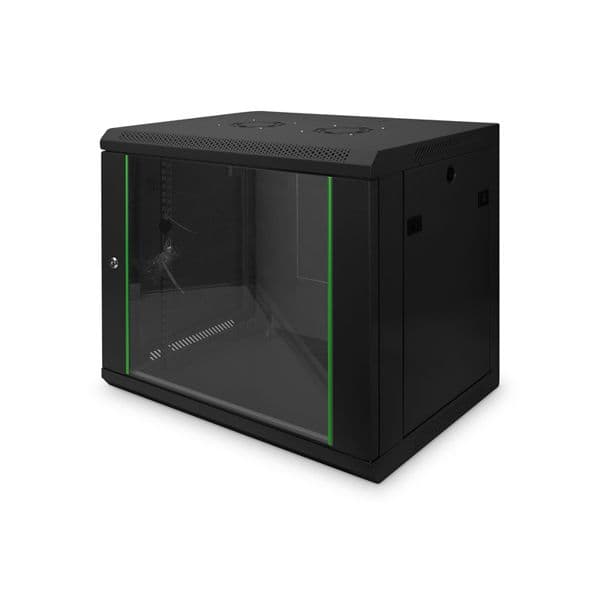 Digitus 9u Wall Mounting Cabinet 505x600x450 mm, Black (ral 9005) - DN-19 09-U-EC-SW