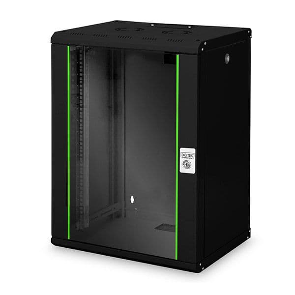 Digitus Unique Bastidor 16U PT Vidro 600x450 Black DN-19 16-U-SW