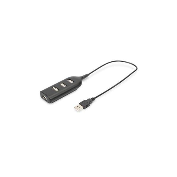 Digitus HUB USB 2.0 4-Port 4 x USB A/F at Connected Cabo - AB-50001-1